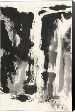 Framed Sumi Waterfall View IV Print