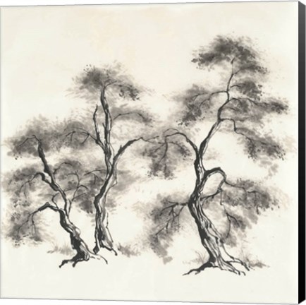 Framed Sumi Tree III Print