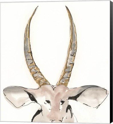 Framed Gilded Antelope Print