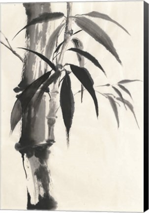 Framed Sumi Bamboo Cream Print