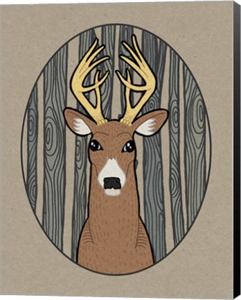 Framed Forest Friends III Print