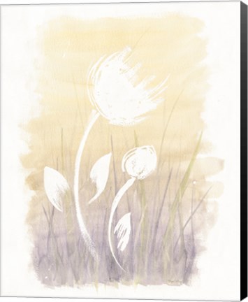 Framed Floral Silhouette I Print