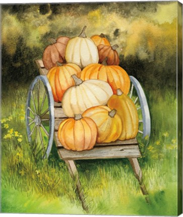 Framed Pumpkin Harvest Print