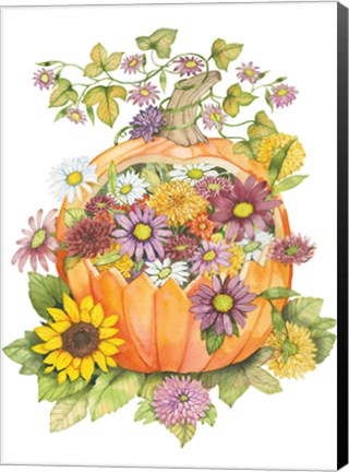 Framed Pumpkin Bouquet Print