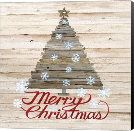 Framed Holiday Sayings V on Wood Print