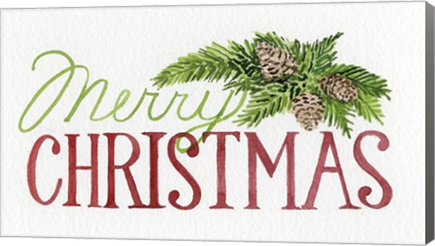 Framed Holiday Saying II Print