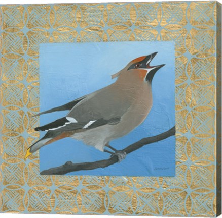 Framed Cedar Waxwing Print