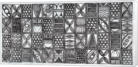 Framed Patterns of the Amazon I BW Print