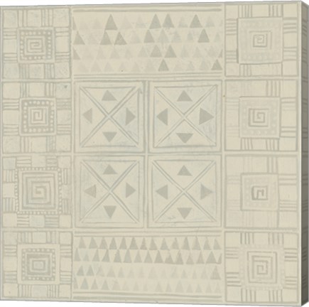 Framed Geometric Tone on Tone II Print