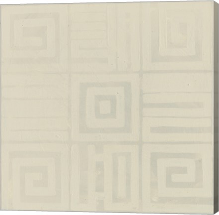 Framed Geometric Tone on Tone III Print