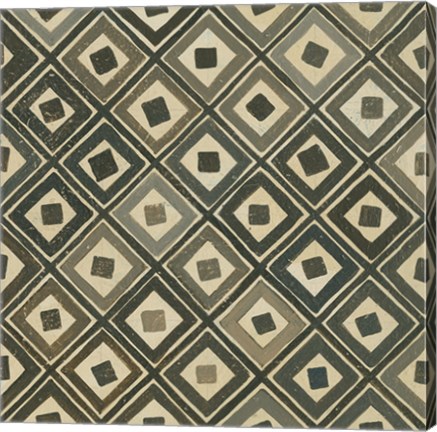 Framed Diagonal Squares Print