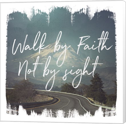 Framed Wild Wishes III Walk by Faith Print