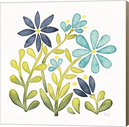 Framed Garden Getaway Flowers II Print