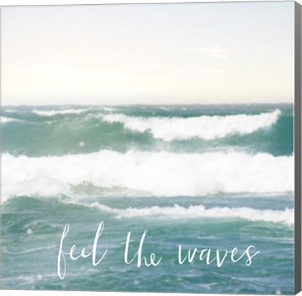 Framed Feel the Waves Print