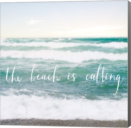 Framed Beach is Calling Print