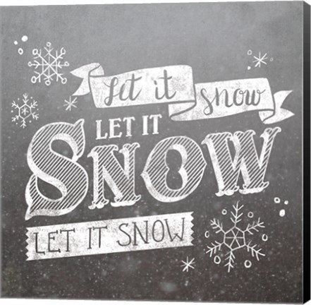 Framed Let it Snow Print