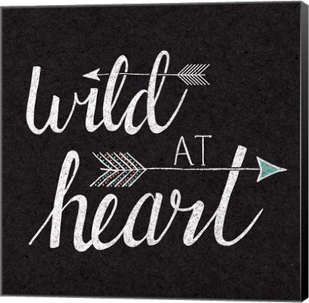 Framed Wild at Heart Black Print