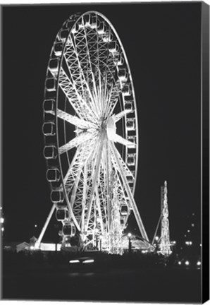 Framed Roue de Paris Print