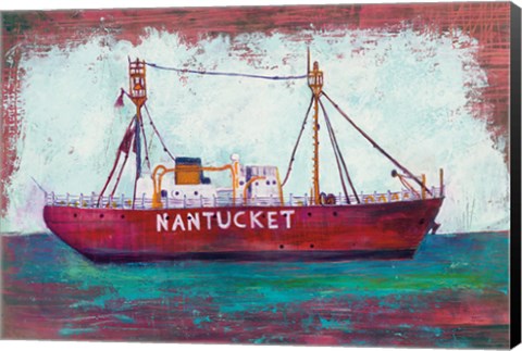 Framed Nantucket Lightship Print