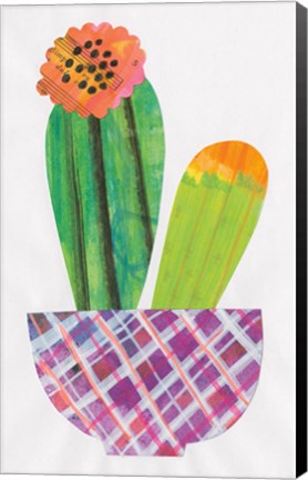 Framed Collage Cactus II Print