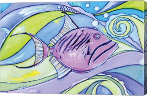 Framed Surfin&#39; Fish Print
