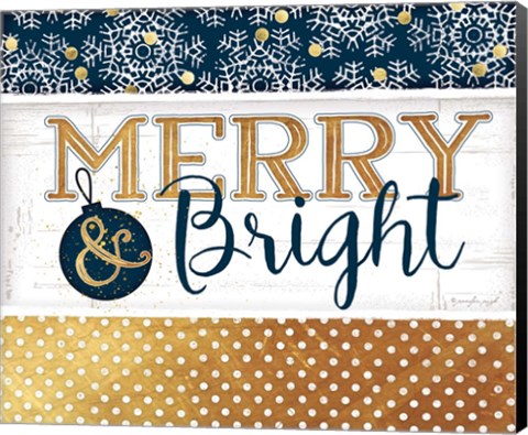 Framed Merry &amp; Bright Print