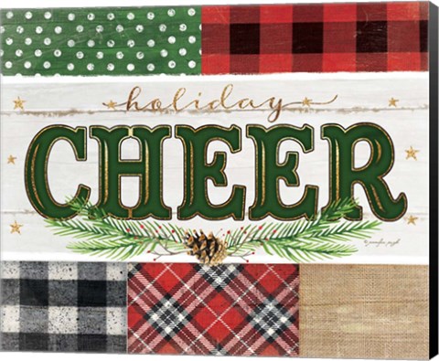 Framed Cheer Plaid Print