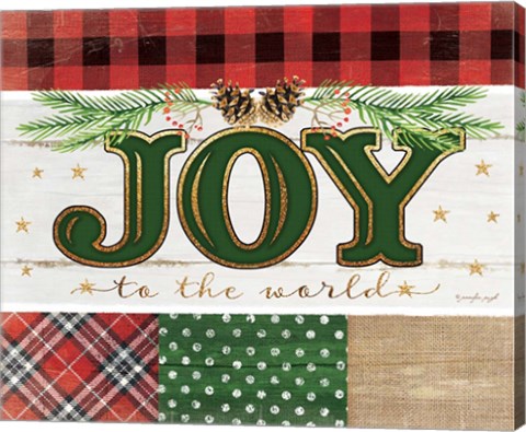 Framed Joy Plaid Print