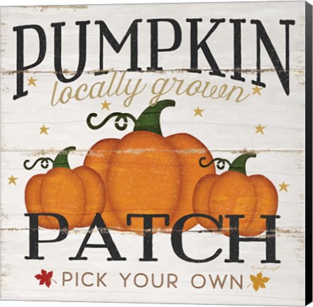 Framed Pumpkin Patch Print