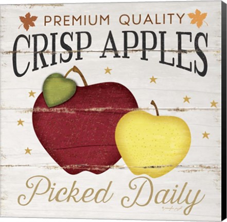 Framed Crisp Apples Print