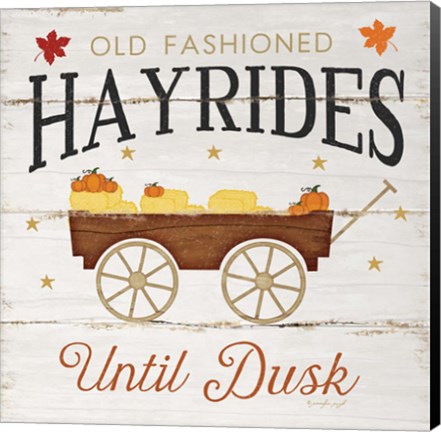 Framed Hayrides Print