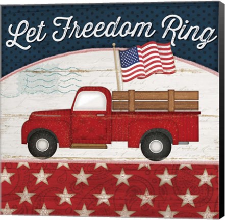 Framed Let Freedom Ring Print