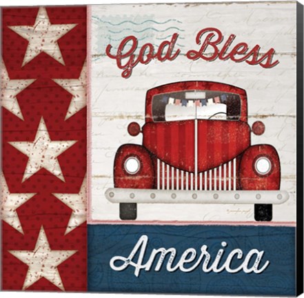 Framed God Bless America Print