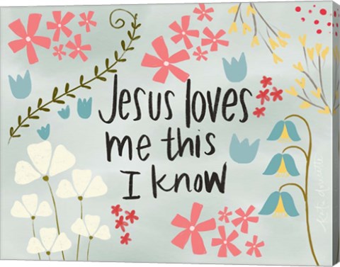 Framed Jesus Loves Me Print