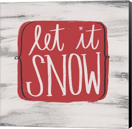 Framed Let It Snow Print