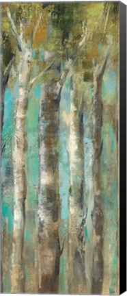 Framed April Birch Forest Panel II Print