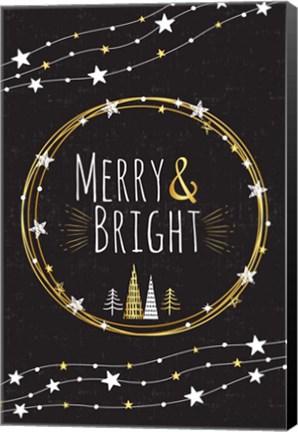 Framed Merry &amp; Bright Print