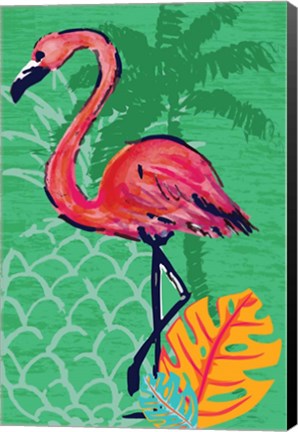 Framed Tropical Flamingo Print