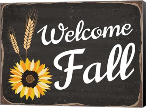 Framed Welcome Fall Print