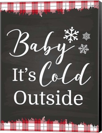 Framed Baby It&#39;s Cold Print