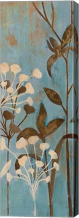 Framed Branches in Turquoise II Print