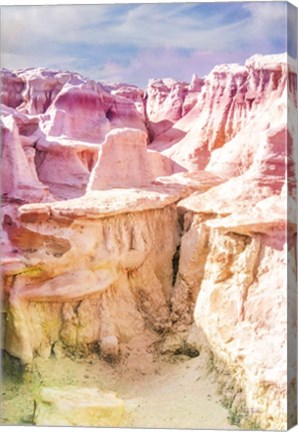 Framed Bisti Badlands Desert Sculpture I Print