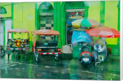 Framed Rainy Day Iquitos Peru Print