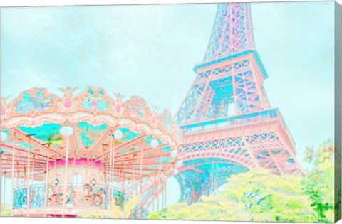 Framed Cotton Candy Carousel Print