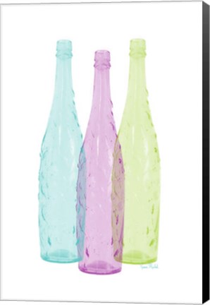 Framed Bottles Tres Print