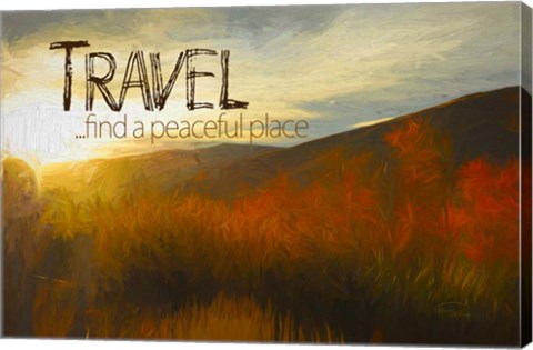 Framed Travel, A Peaceful Place Print