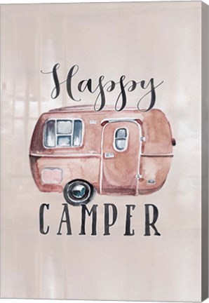 Framed Happy Camper Print