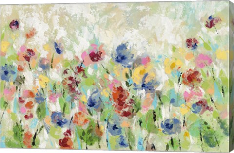 Framed Springtime Meadow Flowers Print