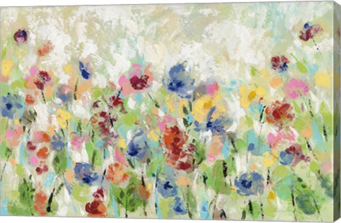 Framed Springtime Meadow Flowers Print