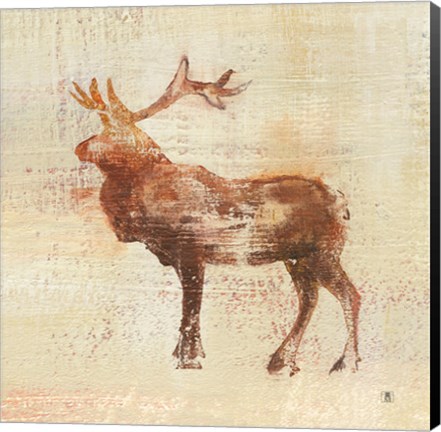 Framed Elk Study Print